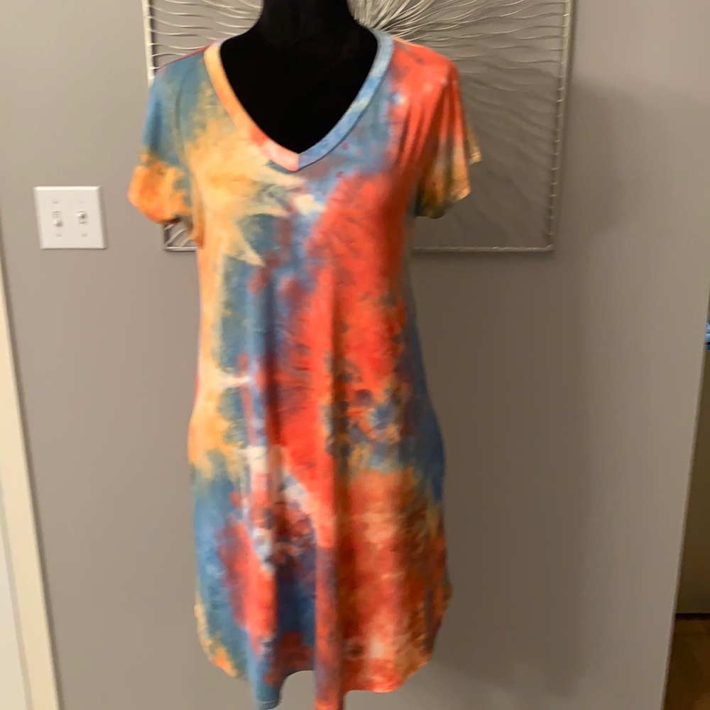 <Heimish> tie-dye dress with pockets.